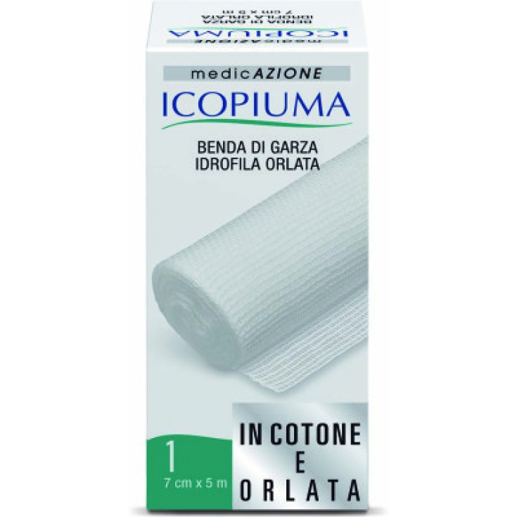 Icopiuma Benda Di Garza Idrofila Orlata 5mx7cm