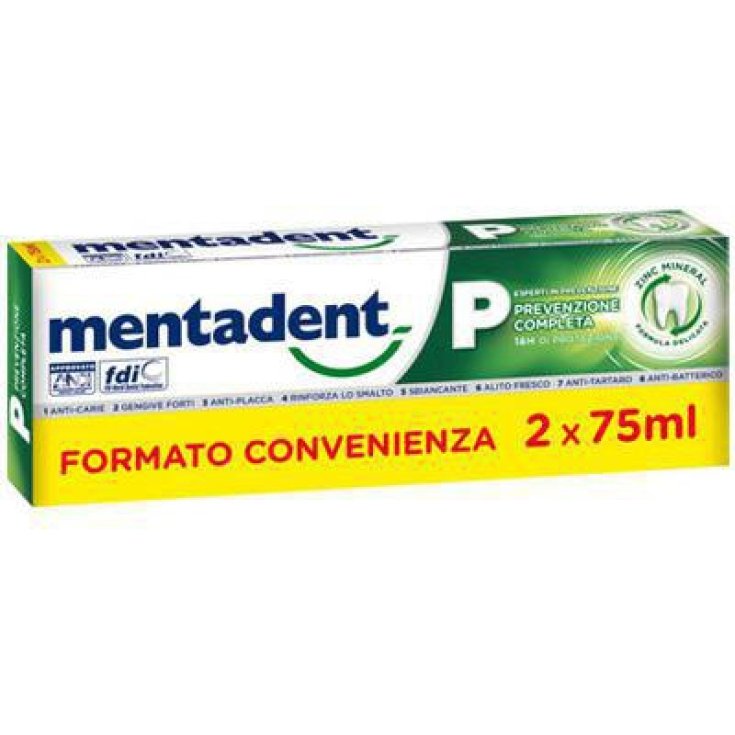 Mentadent P Dentifricio Bitubo 2x75ml Promo