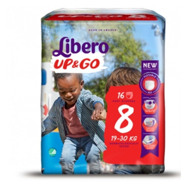 Libero Up&go Pannolini Tena® Taglia 8 19-30Kg 14 Pezzi