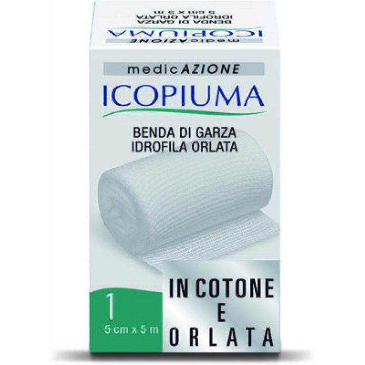 Icopiuma Benda Di Garza Idrofila Orlata 5mx5cm