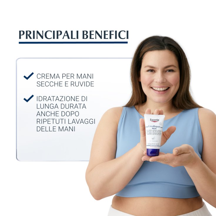 UreaRepair Plus 5% Urea Crema Mani Eucerin 75ml