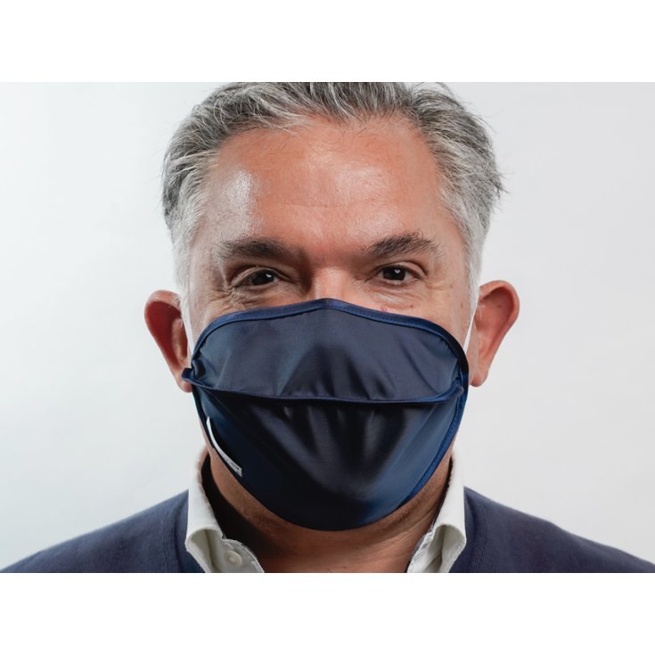 MASCHERINA MYCR BLU/BLU