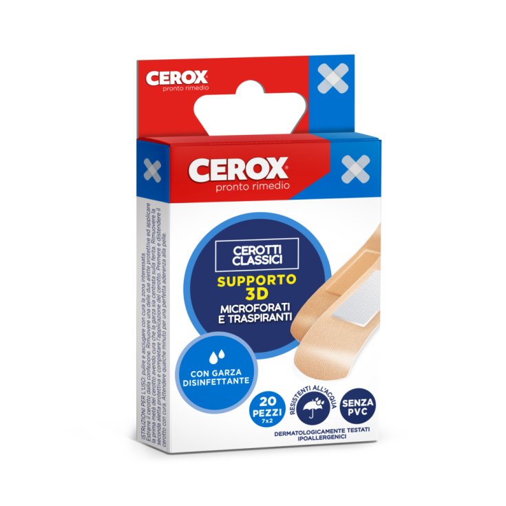 Cerotti Plus 3D Color Pelle Medi Cerox 20 Pezzi