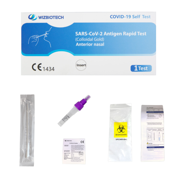 Test Antigenico Rapido Covid-19 WzBiotech 1 Test