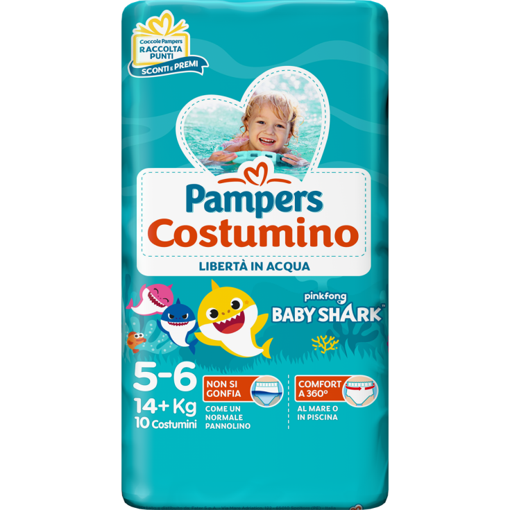 Il Costumino Taglia 5+ 15+kg Pampers 10 Pezzi