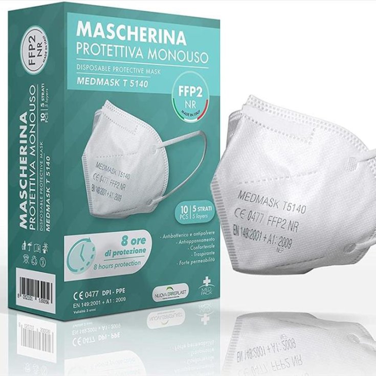 MEDMASK T5140 Mascherine Monouso FFP2 10 Pezzi