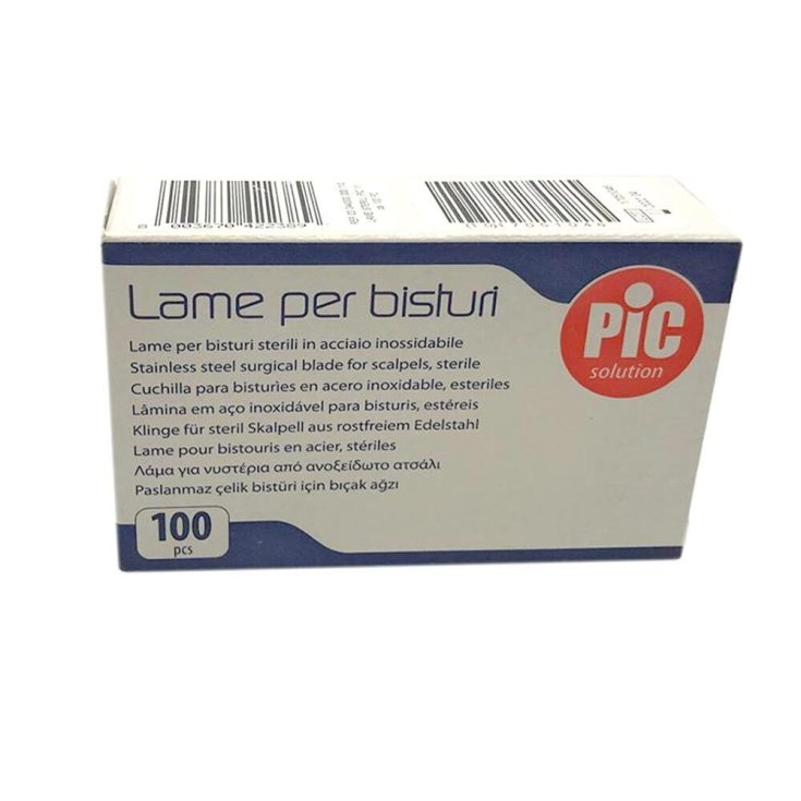 Lame per Bisturi Sterili Mis.10 PIC 100 Pezzi