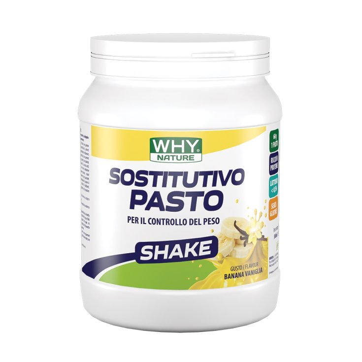 Sostitutivo Pasto Shake Banana-Vaniglia WHY Nature 480g