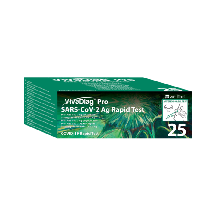 VivaDiag™ Pro SARS-CoV-2 Ag Rapid Test Wellion 25 Test
