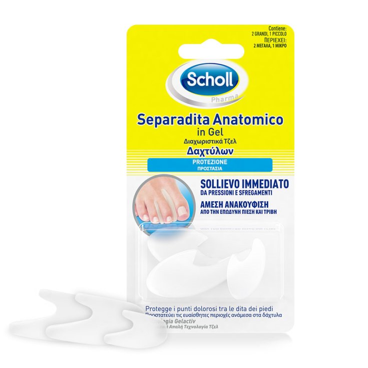 Separadita Anatomico In Gel Scholl 3 Pezzi