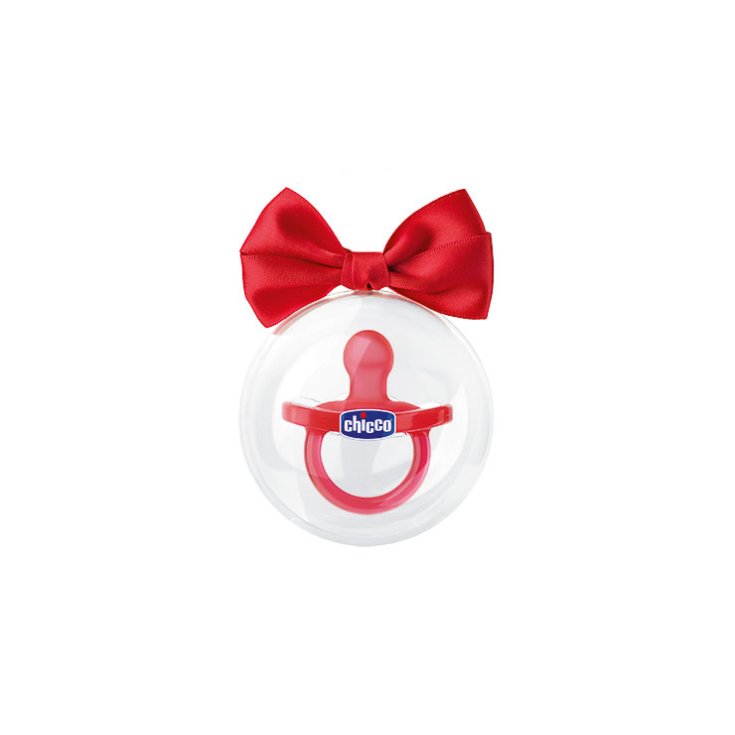 Chicco Physio Gommotto Silicone Colore Rosso +12Mesi