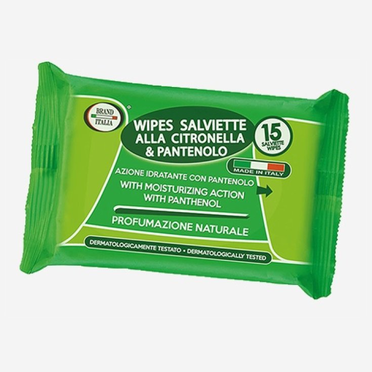 Salviette Alla Citronella Brand Italia 15 Pezzi