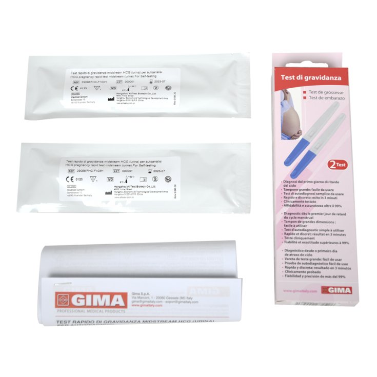 Test di Gravidanza Midstream GIMA 2 Test