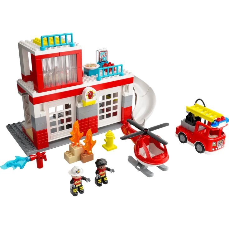 Caserma dei Pompieri ed Elicottero LEGO