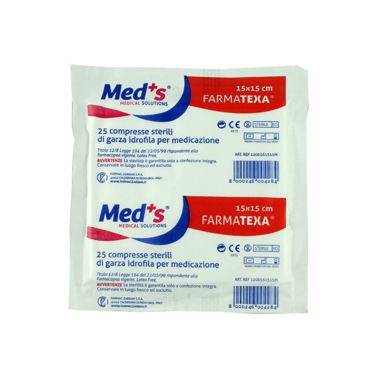 MED'S® GARZA FARMATEXA® 12/8 15X15 50 Pezzi