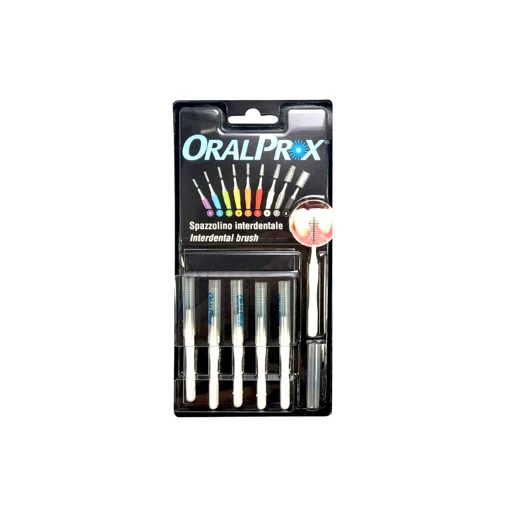 Spazzolino Interdentale Misura 6 Bianco Oralprox 6 Pezzi