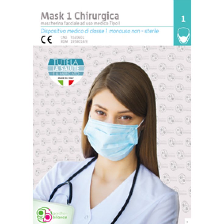 Mask 1 Chirurgica Tipo I Bianca Gardhen Bilance 50 Pezzi