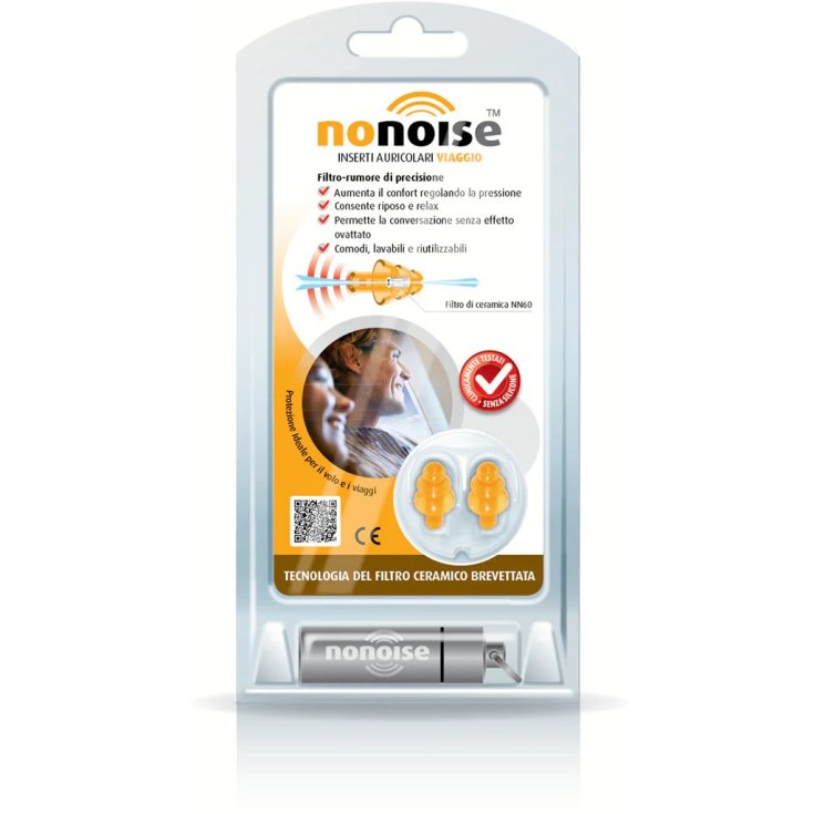 Inserti Auricolari Viaggio Nonoise Farmacare 2 Tappi