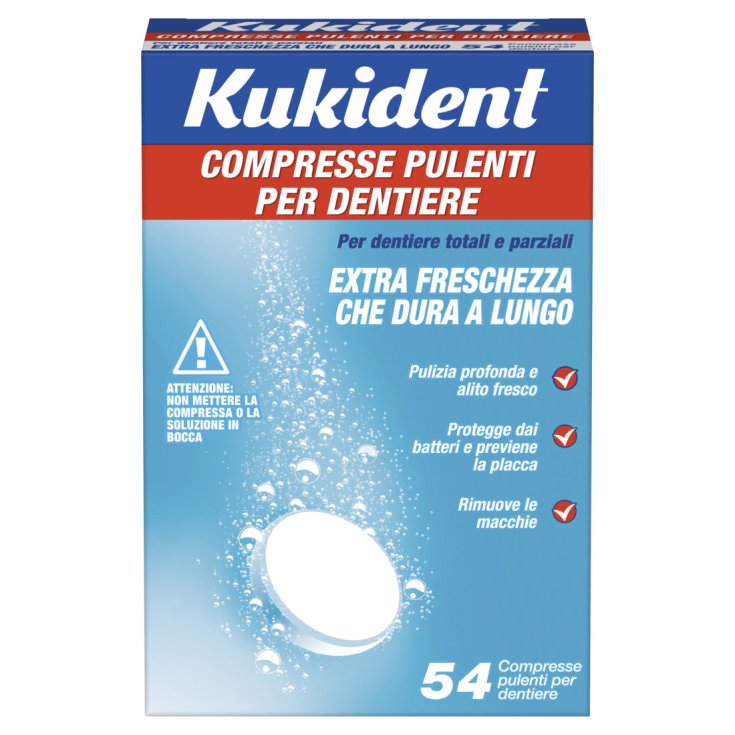 Kukident Compresse Pulenti Per Dentiera 54 Compresse