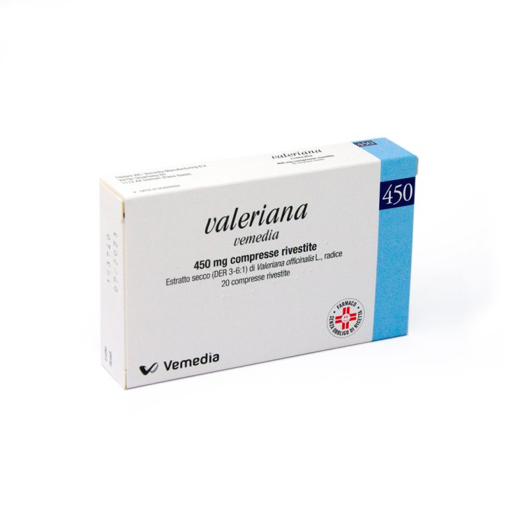 Vemedia Valeriana 20 Compresse Rivestite 450mg