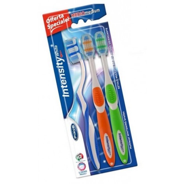 Intensity White Kit Spazzolino Medio Piave 3 Spazzolini