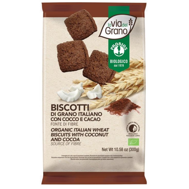 La Via Del Grano Biscotti Cocco E Cacao Probios 300g