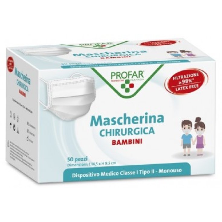 Mascherina Chirirgica Bambini Profar 50 Pezzi