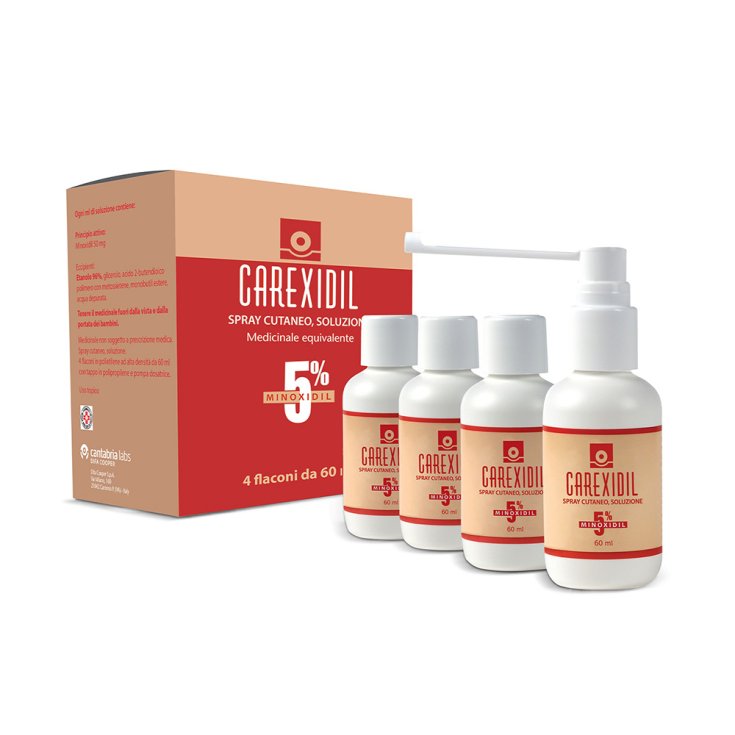 Carexidil 5% Soluzione Cutanea 4x60ml