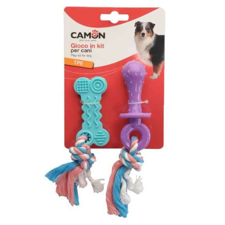 Ciuccio e Osso in TPS con Corda Giochi per Cani