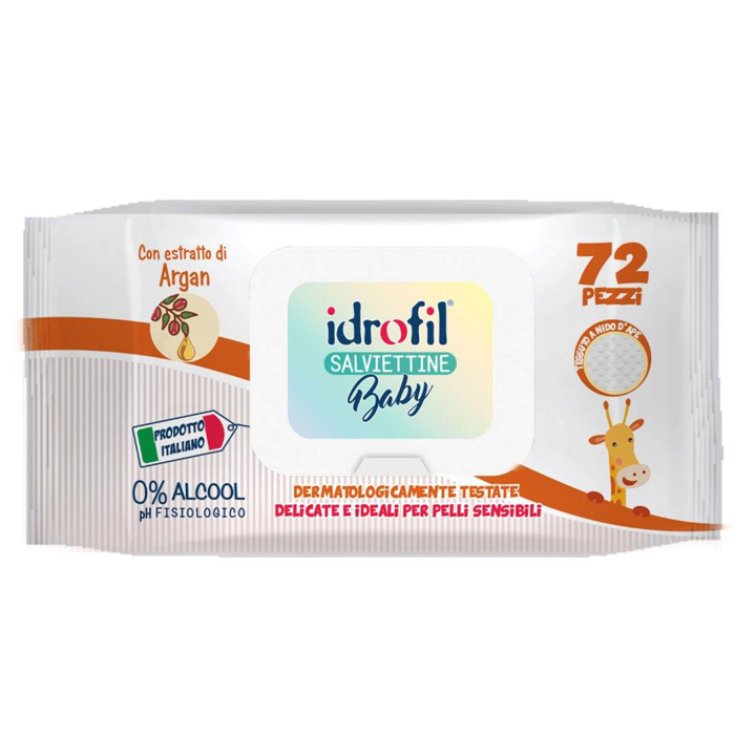 Salviettine Baby Con Argan Idrofil 72 Pezzi