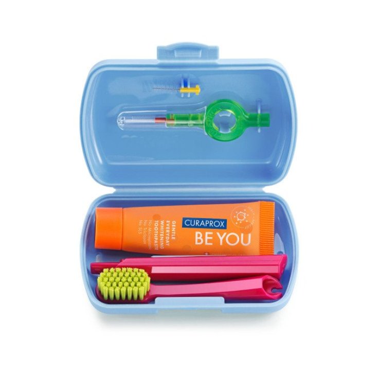 Set Da Viaggio Blu Curaprox 4 Pezzi