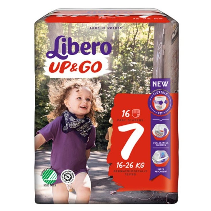 Up&Go Libero® 16 Pannolini Per Bambini Taglia 7 16-26Kg