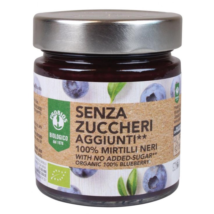 Senza Zuccheri Aggiunti 100% Mirtilli Neri Probios 215g