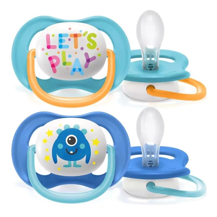Succhietto Mix Testo Ultra-Air 6-18m Avent 2 Pezzi