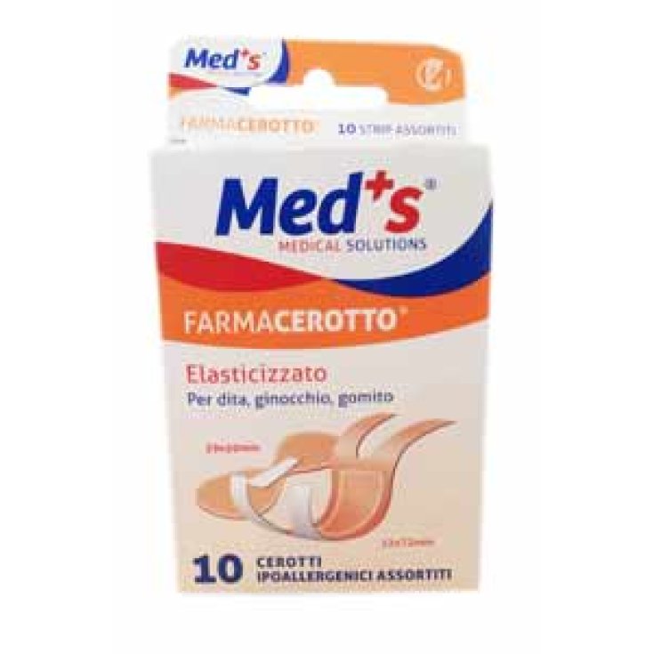 Med's Cerotto Strips In Tela Assortiti 10 Pezzi