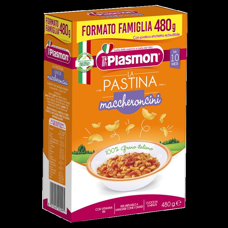 Maccheroncini La Pastina Plasmon 480g