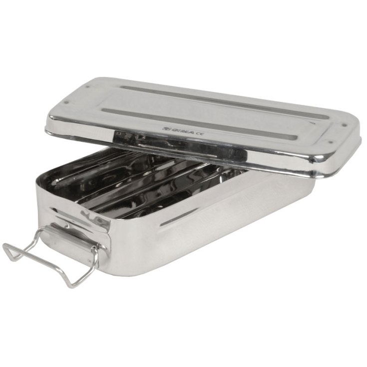SCATOLA INOX 18X8X4CM C/MAN