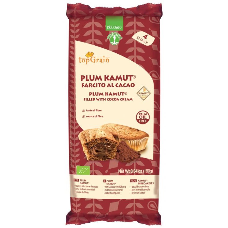 TopGrain Plum Kamut Farcito Al Cacao Probios 180g
