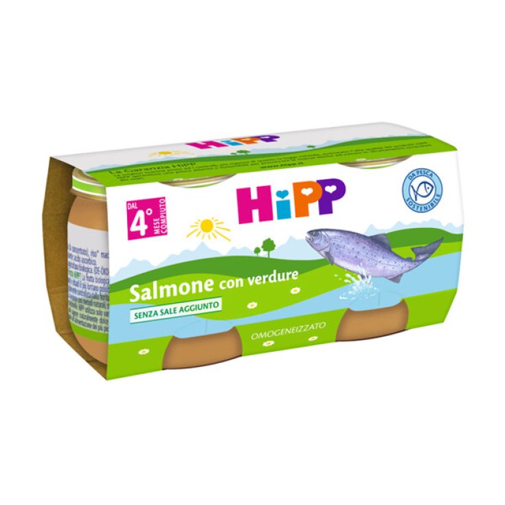 Salmone con Verdure HiPP Biologico 2x80g