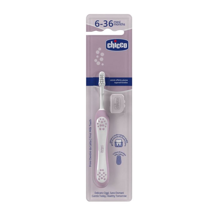 Spazzolino Primi Denti 6-36M+ Rosa Chicco 1 Pezzo