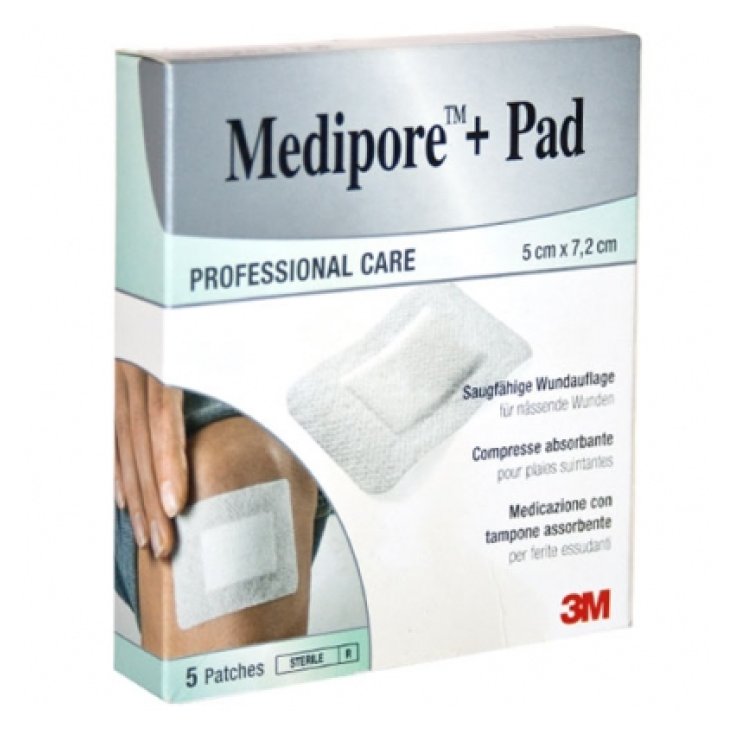 Medipore + Pad 3M 5 Pezzi da 7,2cm