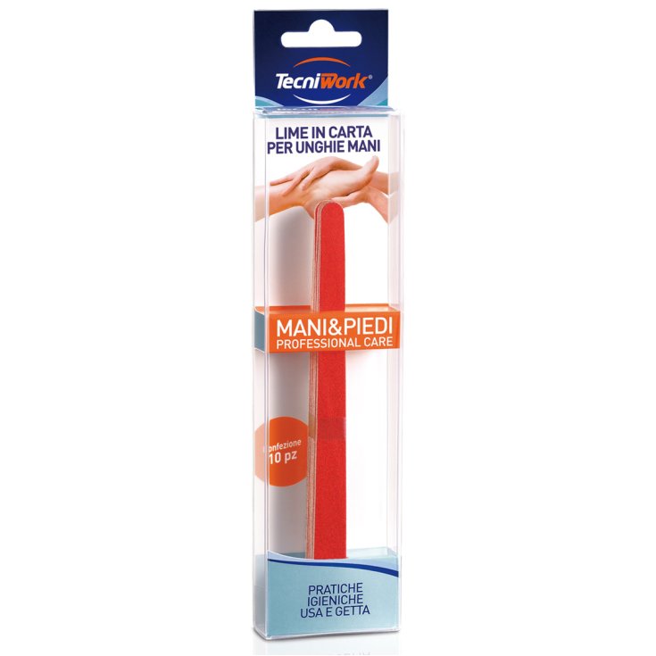 Lima In Carta Per Unghie Mani Tecniwork® 10 Pezzi