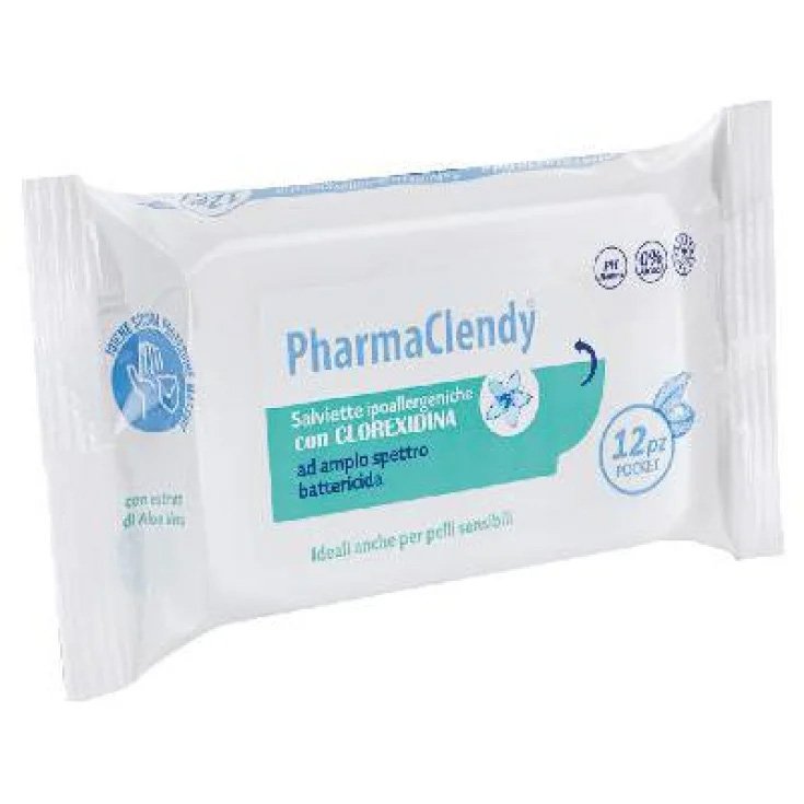 Salviette con Clorexidina PharmaClendy® 12 Pezzi