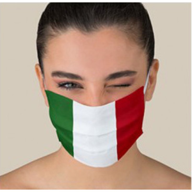 Set 2 Mascherine Disegno Italia Angelo Carillo 2 Pezzi