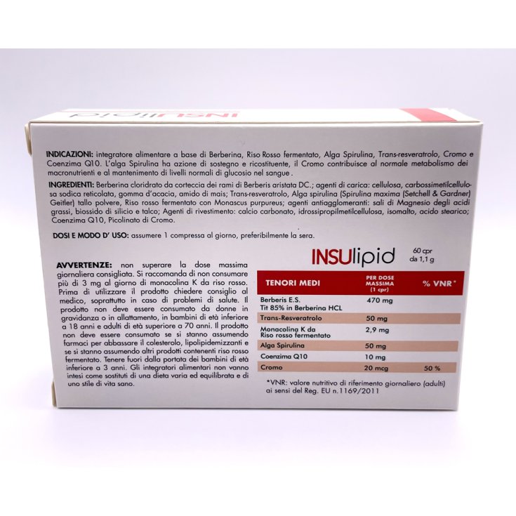 Insulipid Piemme Pharmatech 60 Compresse