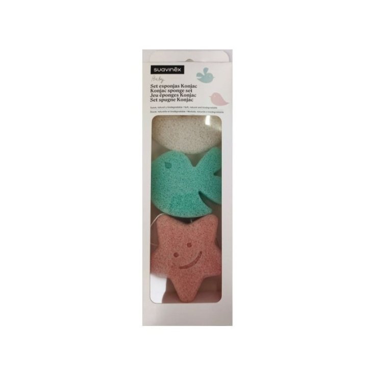 Set 3 Spugne Di Konjac Suavinex 1 Set