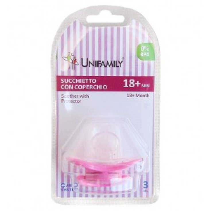 Unifamily Succhiotto con Coperchio 18+ Mesi Bimba