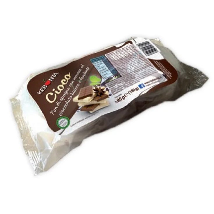 Cioco Cioccolato Bianco/Fondente KEBONTÀ 2x90g