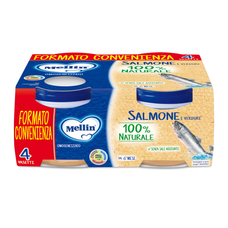 Salmone E Verdure Mellin 4X80g