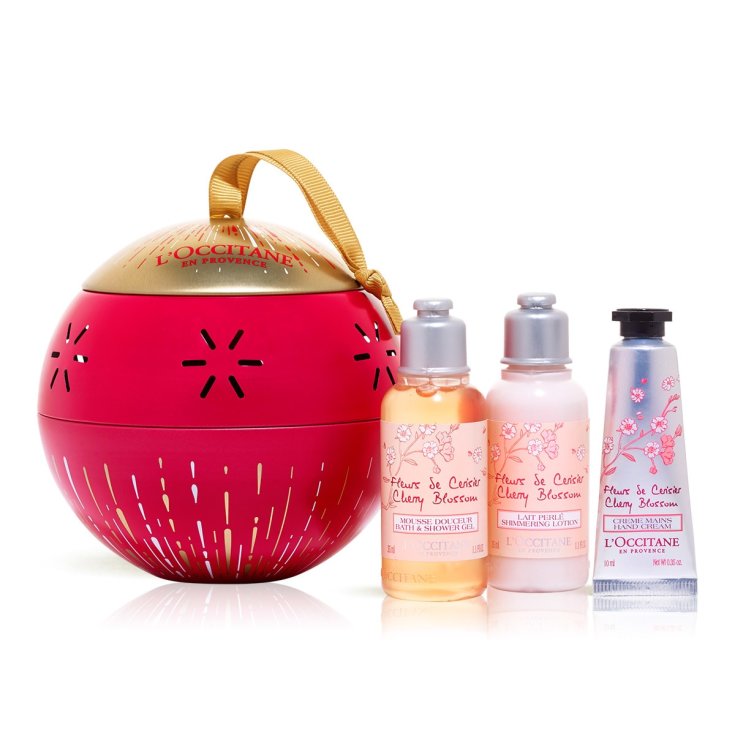 L'Occitane Christmas Lantern Cherry Blossom Set 3 Parti2018